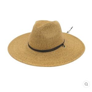 4” Stylish Tan Wide-Brim Hat from San Diego hat